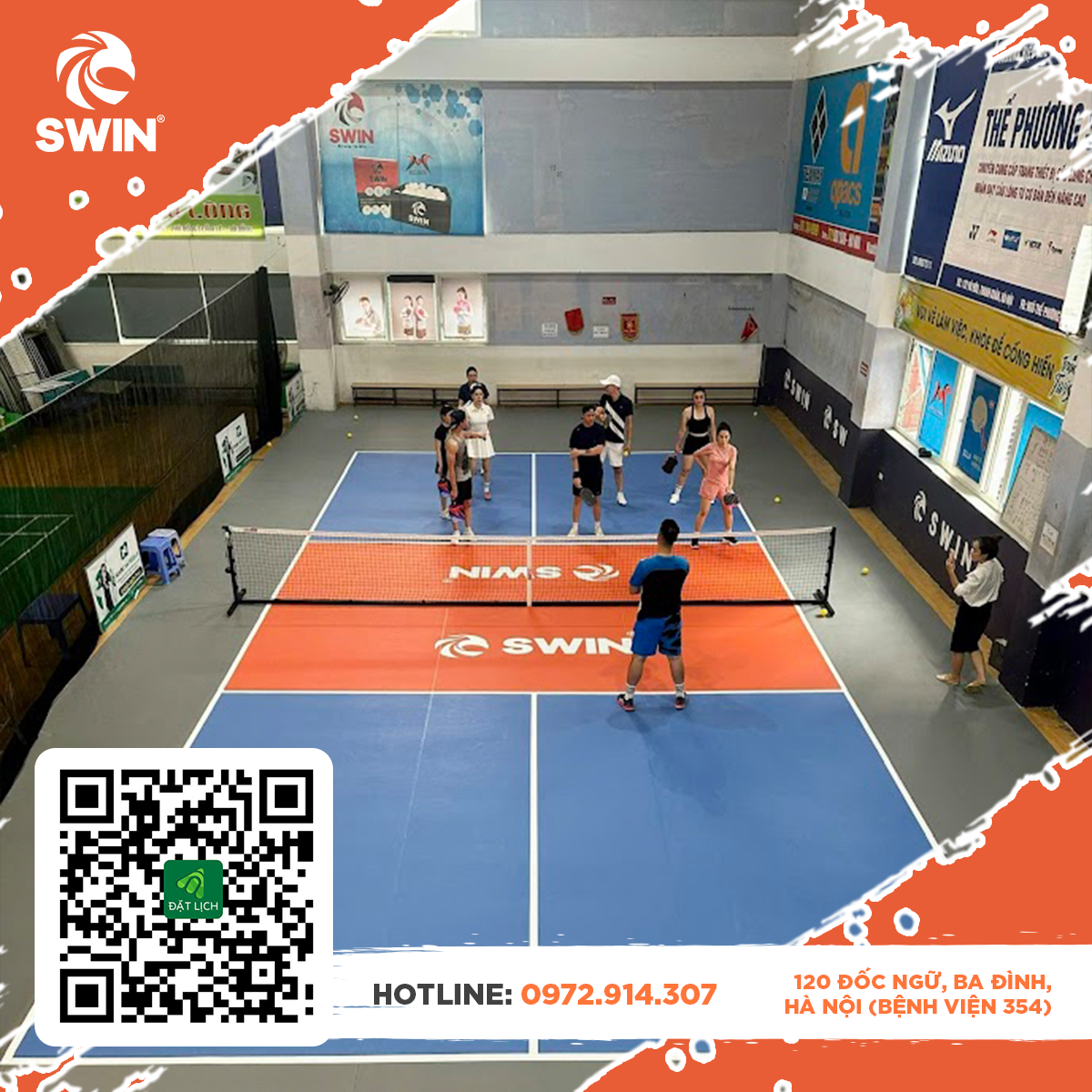 Sân Pickleball Swin bệnh viện 354